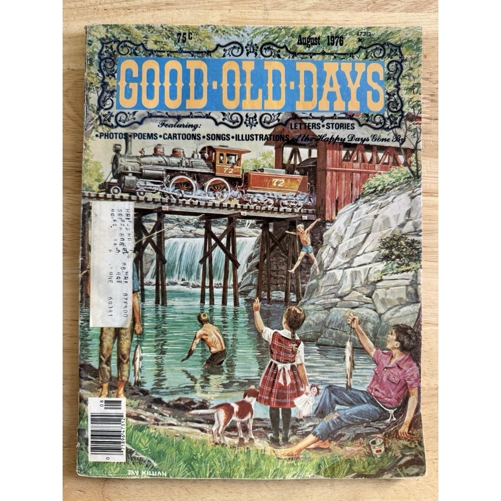 GOOD OLD DAYS Magazine August 1976 Issue Vintage Americana